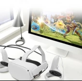 Daytona Vr-C Oculus Quest ile Uyumlu Vr5 Link Kablosu 5 M, 5gbps USB 3.2 Gen 1 Hızlı Veri Aktarımı, Hızlı Şarj Usb-C, Quest 2 Uyumlu (Type C To Type C) Kablo thumbnail 2