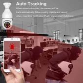 3 Lü Kamera Seti Wifi 360 Derece Panoramik Ampul Kamera Güvenlik Kamerası Gece Görüşlü Sesli thumbnail 4