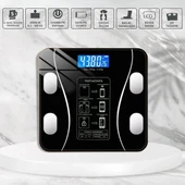 Dijital Baskül Yağ Ölçer Fonksiyonlu Akıllı Baskül Bluetooth Bağlantılı Tartı (5314) thumbnail 5