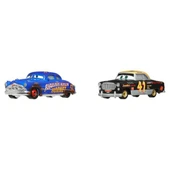 Disney Cars İkili Karakter Araçlar Dirt Track Fabulous Hudson Hornet & Clovis Rider DXV99 JDH44 thumbnail 2