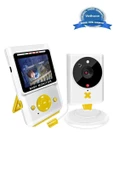 Akıllı Bebek Kamerası Monitörlü Karşılıklı Konuşma Özellikli Sıcaklık İzleme 2.4 İnç Bebek Kamerası thumbnail 1