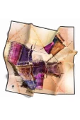 Twill Yamalı Ve Geometrik Desenli Lila Renkli 90x90 Eşarp (İpek İçermez) Dikim Şekli : El Dikişi thumbnail 2
