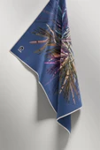 Twill Havai Fişek Desenli İndigo Renkli 90x90 Eşarp (İpek İçermez) Kenar Dikiş Şekli El Dikişli thumbnail 4