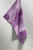 Twill Geometrik Desenli Mor Renkli 90x90 Eşarp (İpek İçermez) Kenar Dikiş Şekli El Dikişli thumbnail 4