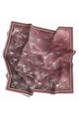 Twill Batik Desenli Pudra Renkli 90x90 Eşarp (İpek İçermez) Kenar Dikiş Şekli El Dikişli thumbnail 1