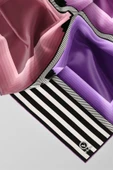 Twill Geometrik Desenli Lila Renkli 90x90 Eşarp (İpek İçermez) Kenar Dikiş Şekli El Dikişli thumbnail 3