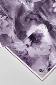 Twill Batik Desenli Lila Renkli 90x90 Eşarp (İpek İçermez) Dikim Şekli : El Dikişi thumbnail 2