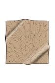 %100 Twill İpek Çizgi Desenli Bej - Siyah Renkli 90x90 Eşarp Dikim Şekli : El Dikişi thumbnail 2