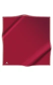 %100 Twill İpek Monogram Desenli Bordo Renkli 90x90 Eşarp Dikim Şekli : El Dikişi thumbnail 2