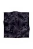 % 57 İPEK % 43 VİSKON Twill İpek Çiçek Desenli Füme Renkli 90x90 Dikim Şekli : El Dikişi Eşarp thumbnail 2