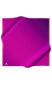 % 57 İPEK % 43 VİSKON Twill İpek Monogram Desenli Mürdüm Renkli 90x90 Eşarp Dikim Şekli : El Dikişi thumbnail 2