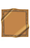 %100 Twill İpek Bordürü Leoparlı Düz Desenli Gold - Gold Renkli 90x90 Eşarp Dikim Şekli : El Dikişi thumbnail 2