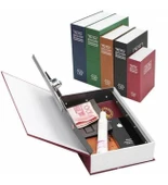 Kitap Şeklinde Gizli Kasa  Kilitli kumbara Büyük Boy thumbnail 2