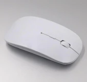 Ultra İnce Usb Bilgisayar Pc Dizüstü Masaüstü Kablosuz Mouse (beyaz) thumbnail 1