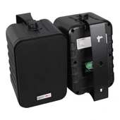 Magicvoice F-LHY4A 4" (10 CM) Hat Trafolu Duvar Tipi Sütun Hoparlör (10W RMS / 150W Peak - MP3 USB Uyumlu) Çiftli Takım Set - Siyah thumbnail 2