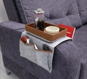 Çok Amaçlı Deri Şeritli Cepli Koltuk Kenarı Düzenleyici 03938 thumbnail 1