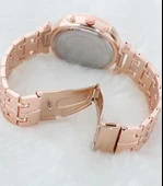 Zarif Ve Şık Özel Tasarım Zirkon Taşlı Metal Bayan Kol Saati (rose) thumbnail 2