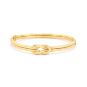 Altın Kaplama İmitasyon Aşk Düğümü Kelepçe Bileklik BLZ-649 thumbnail 1