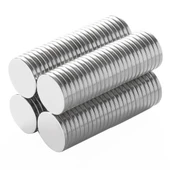 N35 12x2 Mm Neodyum Mıknatıs 250 Adet, Yuvarlak, Nikel Kaplamalı Kaliteli Ve Dayanıklı Ürün thumbnail 4