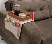 Çok Amaçlı Deri Şeritli Cepli Koltuk Kenarı Düzenleyici 03938 thumbnail 2