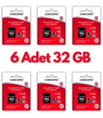6 Adet Ultrahız 32gb Micro Sd Hafıza Kartı: Yüksek Performans Ve Geniş Depolama Kapasitesi thumbnail 1