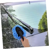 Makarna El Mopu Mini Mikrofiber Toz Alma ve Islak-Kuru Temizleme Fırçası 1 Adet Mavi thumbnail 3