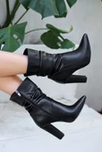 Erita Siyah Cilt Topuklu Çizme thumbnail 3