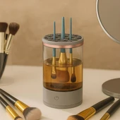 USB Şarjlı Makyaj Fırçası Temizleyici Aparat Hızlı Kurutmalı, Çok Yönlü Fırça Temizleyici (5314) thumbnail 5