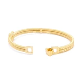 Altın Kaplama İmitasyon Desenli Aşk Düğümü Kelepçe Bileklik BLZ-651 thumbnail 3