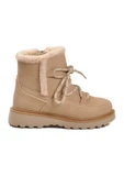 Cool Bej İçi Polarlı Kaymaz Kız Çocuk Bot Lina F thumbnail 1