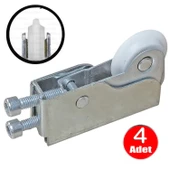 Küçük Vega Sürgülü Kapak Gardrop Tekerleği Makara Dolap Tekeri Seti thumbnail 1