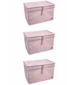 Çok Amaçlı Düzenleyici Kutu Organizer Cırt Cırtlı Hurç Mega Plus Boy 40cm X 30cm X 70cm (5 Adet) thumbnail 2