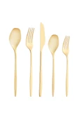 Alisa 30 Parça 6 Kişilik Parlak Gold Kutulu Çatal Kaşık Bıçak Takımı thumbnail 4
