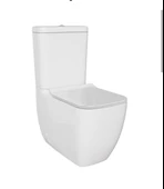 S25 SQUARE DUVARA SIFIR KANALSIZ KLOZET+REZERVUAR+İÇ TAKIM+KLOZET KAPAĞI SET thumbnail 1