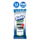 Solo Banyo ve Mutfak Kirece Karşı Etkili Yüzey Temizleme Mendili Deterjan Katkılı 40 Ade x 12 Pakett thumbnail 1