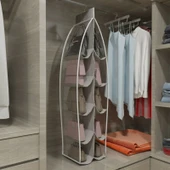 10 Gözlü Çanta Askılığı Dolap İçi Düzenleyici Organizer Askılı Çantalık thumbnail 1