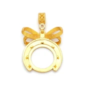 Altın Kaplama İmitasyon  Çeyrek Çerçeveli Kolye Ucu TGR-738 thumbnail 2