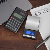 Lcd Ekran Elektronik Hesap Makineli Hassas Dijital Takı Altın Gram Ölçer Terazi (500g 0.1g) thumbnail 4