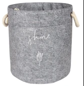 Kulplu Yuvarlak Düzenleyici Çok Amaçlı Kolay Taşınabilen Organizer Keçe Sepet (maxi) 03655 thumbnail 6