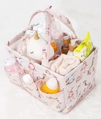 Baby Kullanımı Kolay Desenli Taşınabilir Bakım Çantası (pembe) thumbnail 1