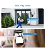 32 Gb Hafıza Kartlı 4mp Yoosee Çift Lens Ip Kamera - Wıfı Otomatik İzleme, Su Geçirmez Kablosuz Güvenlik Ev Kamerası, Re thumbnail 7