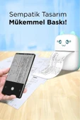 C9 Pembe Mini Yazıcı Taşınabilir Termal Yazıcı Kablosuz Bağlantı Ap Kontrol Cep Yazıcısı thumbnail 3