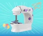 Çocuklar İçin Oyuncak Mekanik Gerçekçi Dikiş Makinesi - Eğitici Ve Eğlenceli Oyuncak Dikiş Makine thumbnail 1