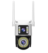 32 Gb Hafıza Kartlı 4mp Yoosee Çift Lens Ip Kamera - Wıfı Otomatik İzleme, Su Geçirmez Kablosuz Güvenlik Ev Kamerası, Re thumbnail 2