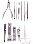 Tırnak Makası Tırnak Bakım Seti Deri Çantalı 12 Parça Set (5314) thumbnail 3