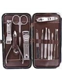 Tırnak Makası Tırnak Bakım Seti Deri Çantalı 12 Parça Set (5314) thumbnail 1