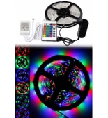 5 Metre Rgb Şerit Led Seti-İç ve Dış Mekan Silikonlu-Tak Çalıştır (5314) thumbnail 1