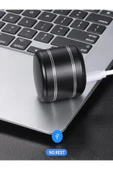 Mini Alüminyum Tws Kablosuz Bluetooth Hoparlör – Yuvarlak Metal Tasarım, Yüksek Bas Ve Taşınabilir Özellikler thumbnail 2