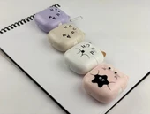 Sevimli Kedi Silgi Rulo Silgi, Toz Hazneli Silgi - Krem (Bej) thumbnail 5