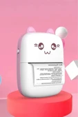 C9 Pembe Mini Yazıcı Taşınabilir Termal Yazıcı Kablosuz Bağlantı Ap Kontrol Cep Yazıcısı thumbnail 2